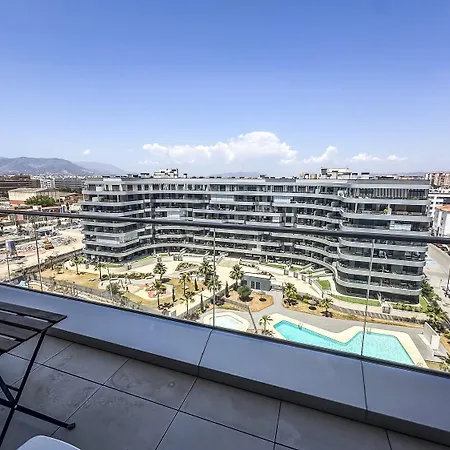 Apartment -malagasunapts-tower Living Sea Views Pool Gym Park Malaga